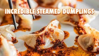 How To Make Steamed Dumplings Completely From Scratch [upl. by Cassilda]