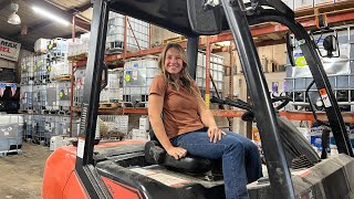 Shes Forklift Certified [upl. by Ahsyekat]