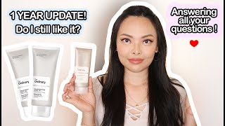 1 YEAR UPDATE REVIEW The Ordinary Natural Moisturizing Factors  HA  Common Questions Answered [upl. by Firman]