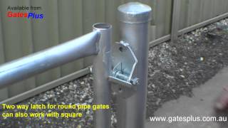 Gate Latch 2 way for round pipe and square [upl. by Dzoba403]