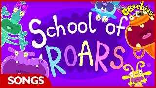 CBeebies Songs  School of Roars  Theme Tune [upl. by Rolyat]