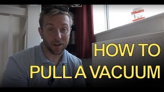 HOW TO PULL A VACUUM  Apprentices  Quick TRV change  Plumbing Tips [upl. by Caldeira]