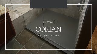 Custom Corian Shower Bases [upl. by Terryn799]