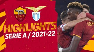 TRE A ZERO Roma 30 Lazio  Serie A Highlights 202122 [upl. by Lagiba]