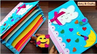 How to make File Folder How to make Handmade Folder  Folder File Decoration idea  Book Decoration [upl. by Adnalue245]