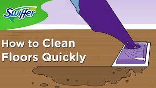 How to Use Swiffer WetJet for Quick Floor Cleaning  Swiffer [upl. by Keon]