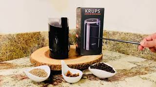 KRUPS F203 ELECTRIC SPICE and COFFEE GRINDER  KRUPS COFFEE amp SPICE GRINDER  BEST SPICE GRINDER [upl. by Grimbald554]