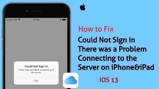 Could Not Sign In There was a Problem Connecting to the Server when Sign into iCloud on iPhone [upl. by Zurkow270]