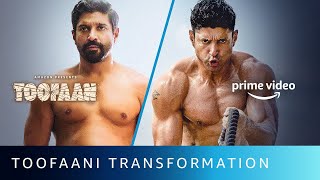 Toofaani Transformation Of Farhan Akhtar  Amazon Prime Video [upl. by Arakat]