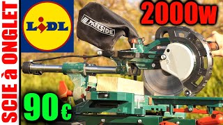 LIDL scie à onglet radiale PARKSIDE SCHEPPACH PZKS 2000 A1 Sliding Compound Mitre Saw [upl. by Avevoneg]