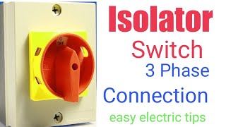 Isolator switch connection [upl. by Felic]