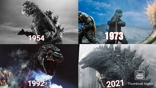 Evolution of Godzilla Roars  From 19542019 [upl. by Maxama]