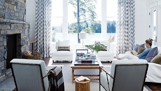 Interior Design – Tour A Luxurious Cottage On Lake Muskoka [upl. by Basset]