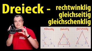 Dreieck  rechtwinklig  gleichseitig  gleichschenklig  Lehrerschmidt [upl. by Bryant]