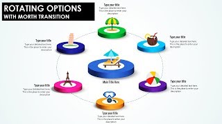 Rotating Options using the Morph Transition in PowerPoint [upl. by Kindig]