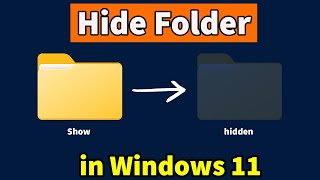 How to Hide Folder in Windows 11 [upl. by Assirehc]