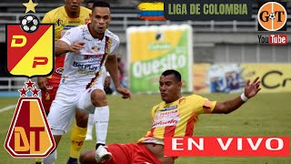 PEREIRA VS TOLIMA EN VIVO 🛑 COLOMBIA Clausura  Jornada 13 🌎 GRANEGA [upl. by Tressa]