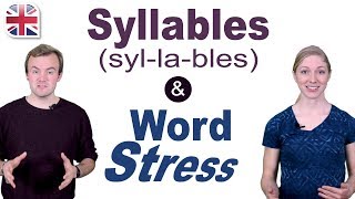 Syllables and Word Stress  English Pronunciation Lesson [upl. by Asille]