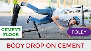 HUMAN BODY FALL On Cement Sound effect  Body drop  Falling [upl. by Eenolem762]