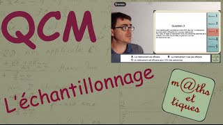 QCM  Echantillonnage 1  Postbac [upl. by Helgeson]