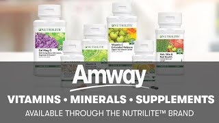 Nutrilite Vitamins Minerals amp Phytonutrient Supplements  Amway [upl. by Ativet515]