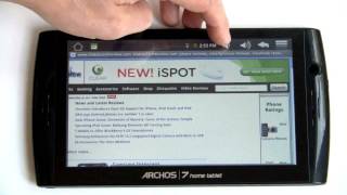 Archos 7 Home Tablet Video Review [upl. by Ladonna]