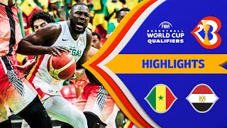 Senegal  Egypt  Basketball Highlights  FIBAWC 2023 Qualifiers [upl. by Yssim]