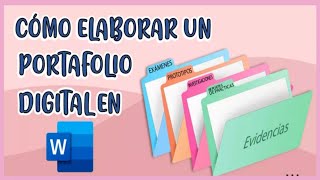 💻📂COMO HACER UN PORTAFOLIO DIGITAL EN WORD SUPER FÁCIL [upl. by Fridlund]