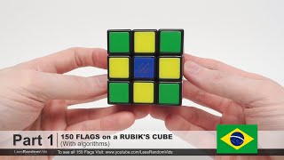 How to make 150 Flags on a Rubiks Cube  Part 1 [upl. by Ahsinuq]