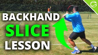 Tennis Backhand Slice  How To Slice In Tennis [upl. by Esma543]