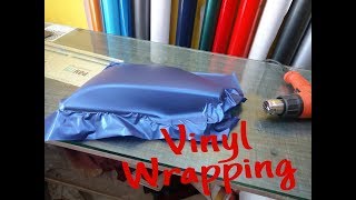 How to wrap vinyl on motorcycle parts  tutorial video [upl. by Winslow]