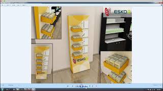 Esko Software Solutions ArtiosCAD POP Display creation [upl. by Amathiste]