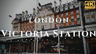 London Victoria Station Walk Through England 4K [upl. by Harris]