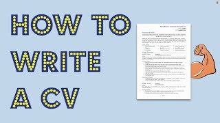 How to write a CV Get noticed by employers [upl. by Euphemiah]