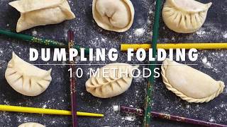 10 ways to fold dumplings [upl. by Atterrol]