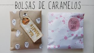 Cómo hacer bolsas de dulces Manualidades fáciles para Halloween [upl. by Roddy]