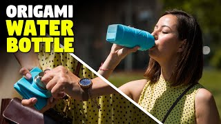 Collapsible Water Bottle That Inspired By Origami [upl. by Kcinemod261]