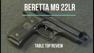 Beretta M9 22LR Semiautomatic Pistol Tabletop Review  Episode 202010 [upl. by Akemal]