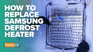 How to replace Samsung refrigerator defrost heater part  DA4700244U [upl. by Anined]