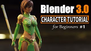 Blender Character Modeling Tutorial  For Absolute Beginners  Part 1 [upl. by Willy]