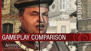 Assassins Creed The Ezio Collection Gameplay Comparison  Ubisoft NA [upl. by Nyltyak]