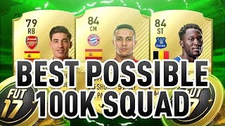 Best Possible 100k Squad  FIFA 17 [upl. by Nyladnewg995]