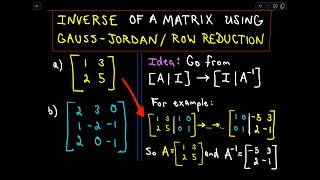 ❖ Inverse Matrix Using GaussJordan  Row Reduction  Example 1 ❖ [upl. by Rehtaef]