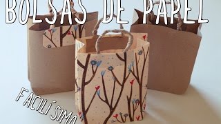 Cómo hacer una bolsa de papel ¡Muy fácil [upl. by Rogergcam]