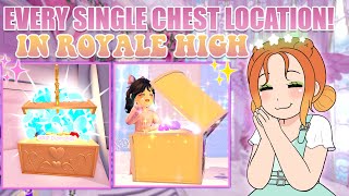 EVERY SINGLE CHEST LOCATION IN ROYALE HIGH Updated For Spring 2024 DIAMONDS XP amp ITEMS [upl. by Alyahc]