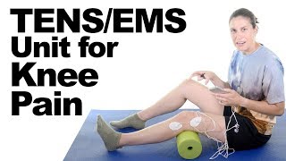 How to Use a TENS  EMS Unit for Knee Pain Relief  Ask Doctor Jo [upl. by Merari]