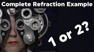 Eye Refraction Examination  Complete Uninterrupted Refraction [upl. by Enyad539]