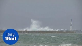 Cyclone warning as galeforce winds batter Greece [upl. by Assir]