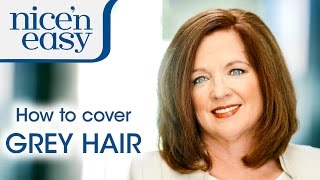 Home Hair Dye Tips How to Cover Stubborn Grey Hair  Nice n Easy [upl. by Anoo]