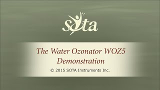 SOTA Water Ozonator  Model WOZ5  Demonstration [upl. by Kordula]